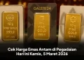 Cek Harga Emas Antam di Pegadaian Hari Ini Kamis, 5 Maret 2026