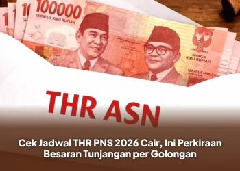 Cek Jadwal THR PNS 2026 Cair, Ini Perkiraan Besaran Tunjangan per Golongan