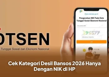 Cek Kategori Desil Bansos 2026 Hanya Dengan NIK di HP