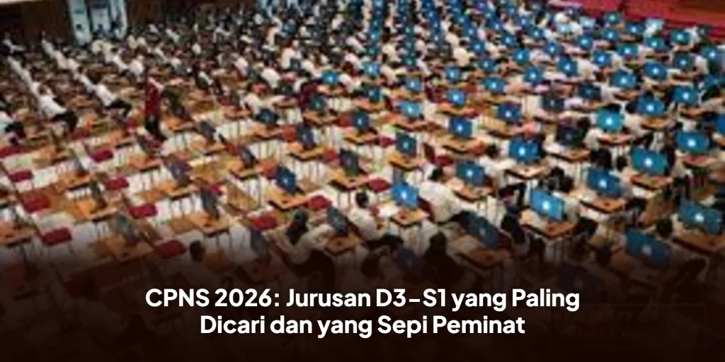 CPNS 2026: Jurusan D3-S1 yang Paling Dicari dan yang Sepi Peminat