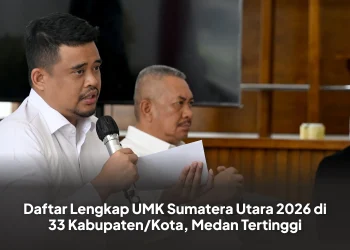 Daftar Lengkap UMK Sumatera Utara 2026 di 33 Kabupaten/Kota, Medan Tertinggi
