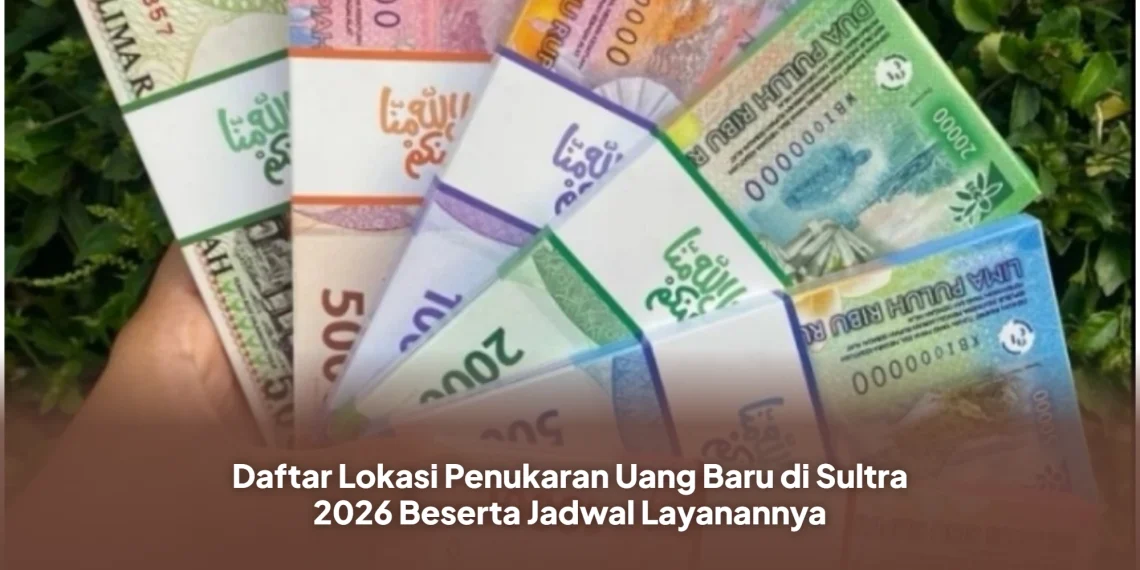 Daftar Lokasi Penukaran Uang Baru di Sultra 2026 Beserta Jadwal Layanannya