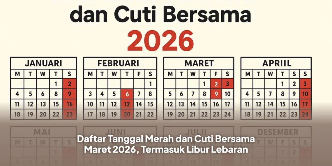 Daftar Tanggal Merah dan Cuti Bersama Maret 2026, Termasuk Libur Lebaran