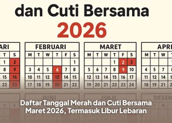 Daftar Tanggal Merah dan Cuti Bersama Maret 2026, Termasuk Libur Lebaran
