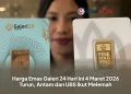 Harga Emas Galeri 24 Hari Ini 4 Maret 2026 Turun, Antam dan UBS Ikut Melemah