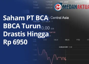Saham PT BCA BBCA Turun Drastis Hingga Rp 6950