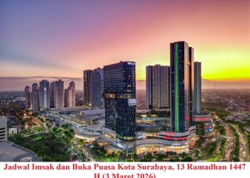 Jadwal Imsak dan Buka Puasa Kota Surabaya, 13 Ramadhan 1447 H (3 Maret 2026)
