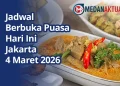 Jadwal Buka Puasa Jakarta dan Azan Magrib Hari Ini Rabu 4 Maret 2026