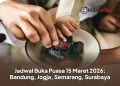 Jadwal Buka Puasa 15 Maret 2026: Bandung, Jogja, Semarang, Surabaya