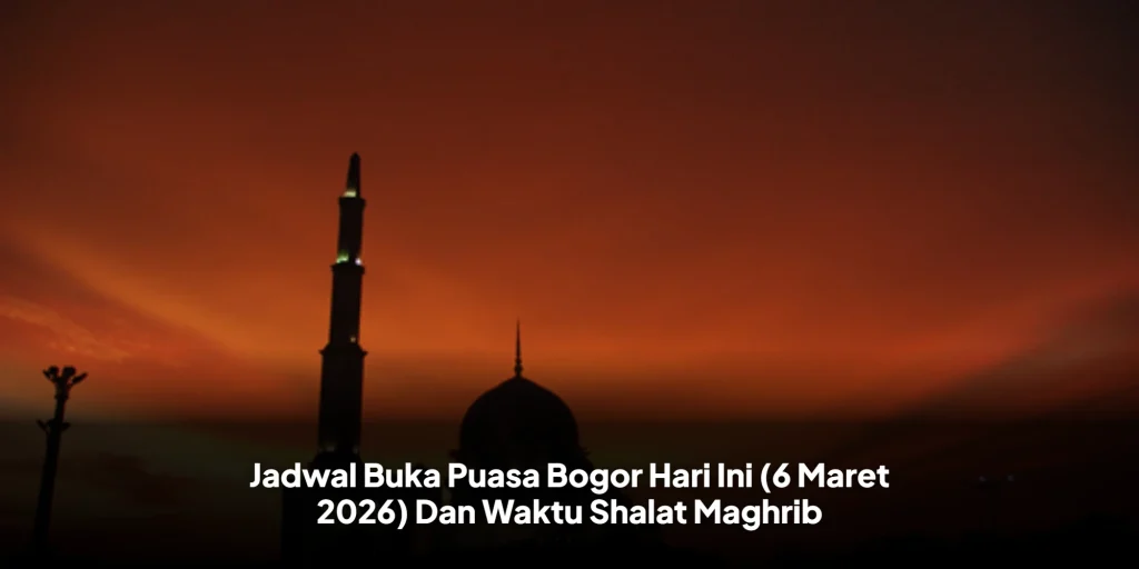 Jadwal Buka Puasa Bogor Hari Ini (6 Maret 2026) Dan Waktu Shalat Maghrib