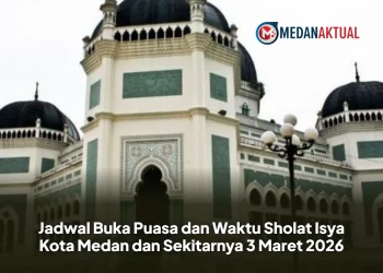 Jadwal Buka Puasa dan Waktu Sholat Isya Kota Medan dan Sekitarnya 3 Maret 2026