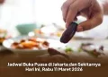 Jadwal Buka Puasa di Jakarta dan Sekitarnya Hari Ini, Rabu 11 Maret 2026