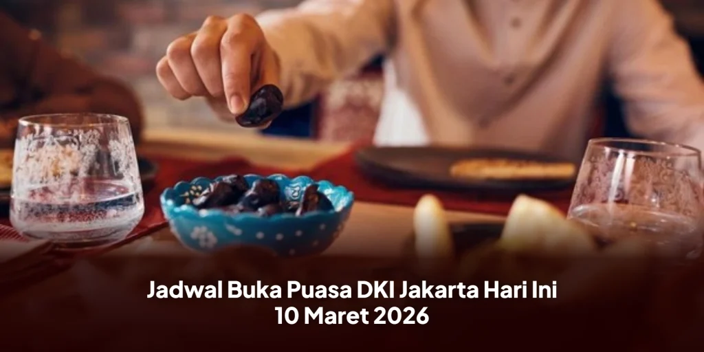 Jadwal Buka Puasa DKI Jakarta Hari Ini 10 Maret 2026