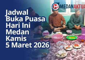 Jadwal Buka Puasa Hari Ini Medan Kamis 5 Maret 2026 dan Adab Berbuka Puasa