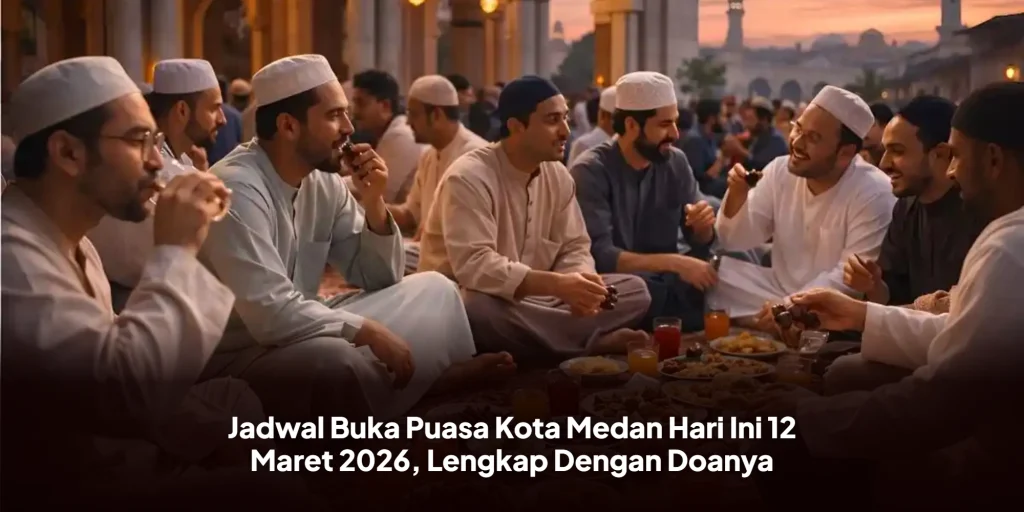 Jadwal Buka Puasa Kota Medan Hari Ini 12 Maret 2026, Lengkap Dengan Doanya