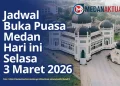 Jadwal Buka Puasa Hari Ini Medan Selasa 3 Maret 2026 dan Adab Berbuka Puasa