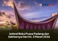 Jadwal Buka Puasa Padang dan Sekitarnya Hari Ini, 3 Maret 2026
