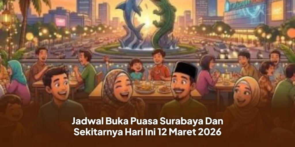 Jadwal Buka Puasa Surabaya Dan Sekitarnya Hari Ini 12 Maret 2026