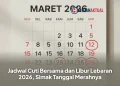 Jadwal Cuti Bersama dan Libur Lebaran 2026, Simak Tanggal Merahnya