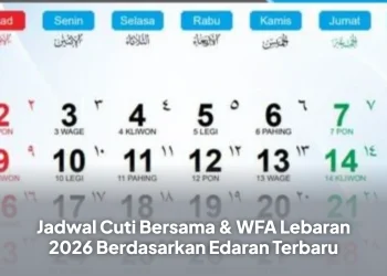 Jadwal Cuti Bersama & WFA Lebaran 2026 Berdasarkan Edaran Terbaru