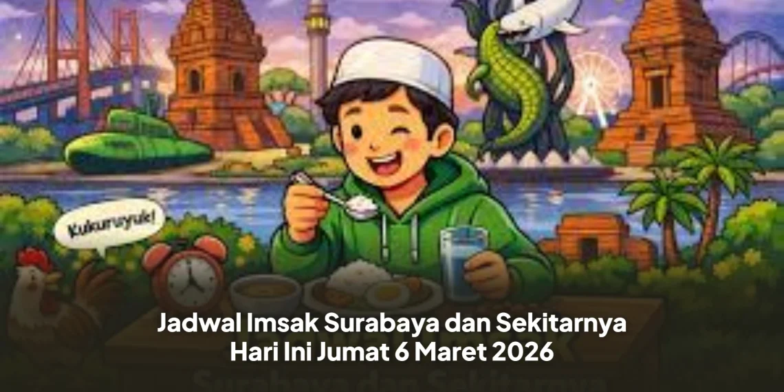 Jadwal Imsak Surabaya dan Sekitarnya Hari Ini Jumat 6 Maret 2026