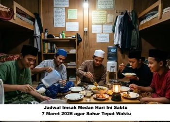 Jadwal Imsak Medan Hari Ini Sabtu, 7 Maret 2026 agar Sahur Tepat Waktu