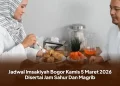 Jadwal Imsakiyah Bogor Kamis 5 Maret 2026 Disertai Jam Sahur Dan Magrib