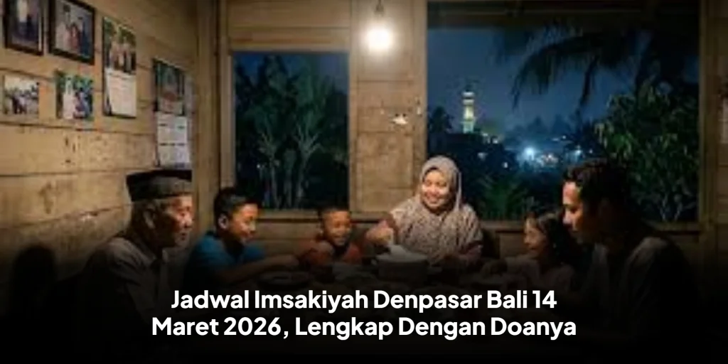 Jadwal Imsakiyah Denpasar Bali 14 Maret 2026, Lengkap Dengan Doanya