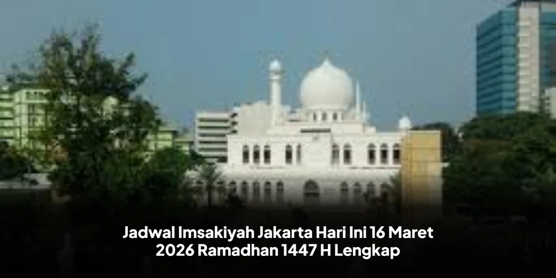 Jadwal Imsakiyah Jakarta Hari Ini 16 Maret 2026 Ramadhan 1447 H Lengkap