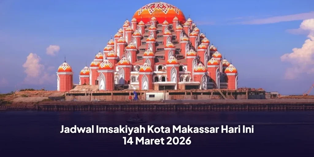 Jadwal Imsakiyah Kota Makassar Hari Ini 14 Maret 2026