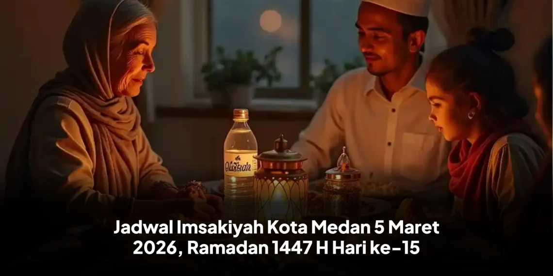 Jadwal Imsakiyah Kota Medan 5 Maret 2026, Ramadan 1447 H Hari ke-15