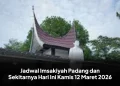 Jadwal Imsakiyah Padang dan Sekitarnya Hari Ini Kamis 12 Maret 2026