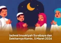 Jadwal Imsakiyah Surabaya dan Sekitarnya Kamis, 5 Maret 2026