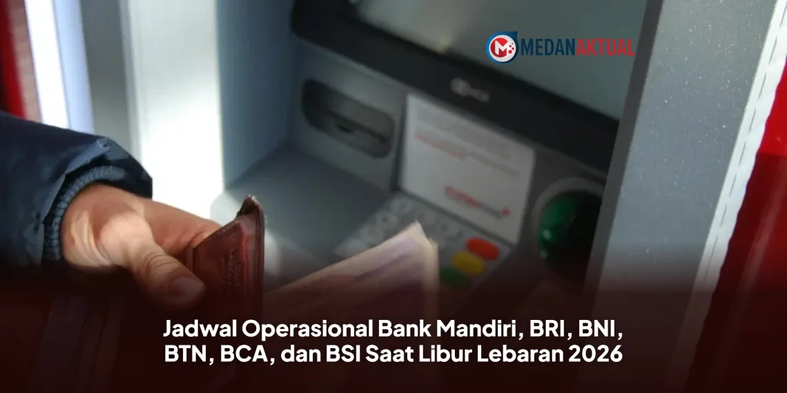 Jadwal Operasional Bank Mandiri, BRI, BNI, BTN, BCA, dan BSI Saat Libur Lebaran 2026