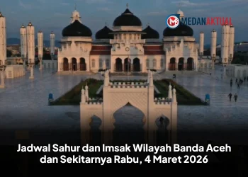 Jadwal Sahur dan Imsak Wilayah Banda Aceh dan Sekitarnya Rabu, 4 Maret 2026
