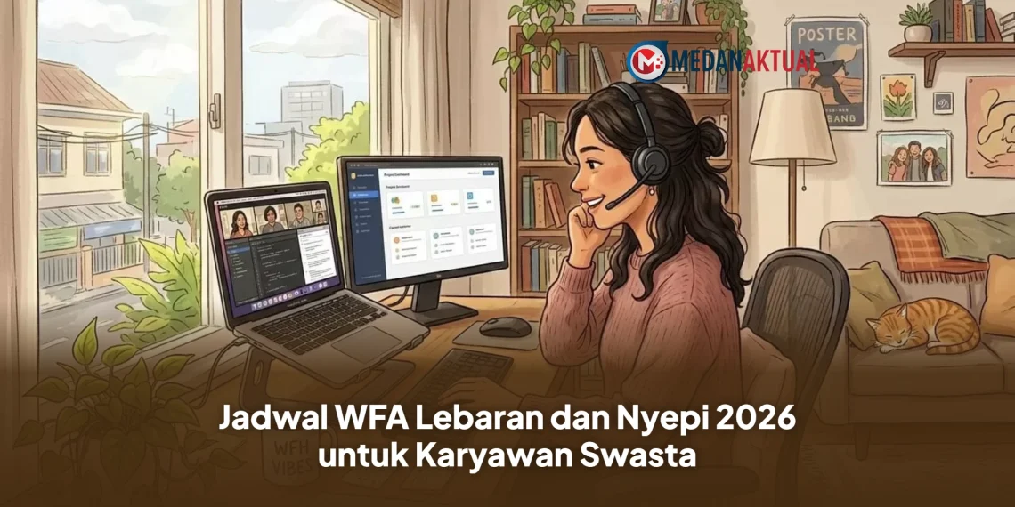 Jadwal WFA Lebaran dan Nyepi 2026 untuk Karyawan Swasta