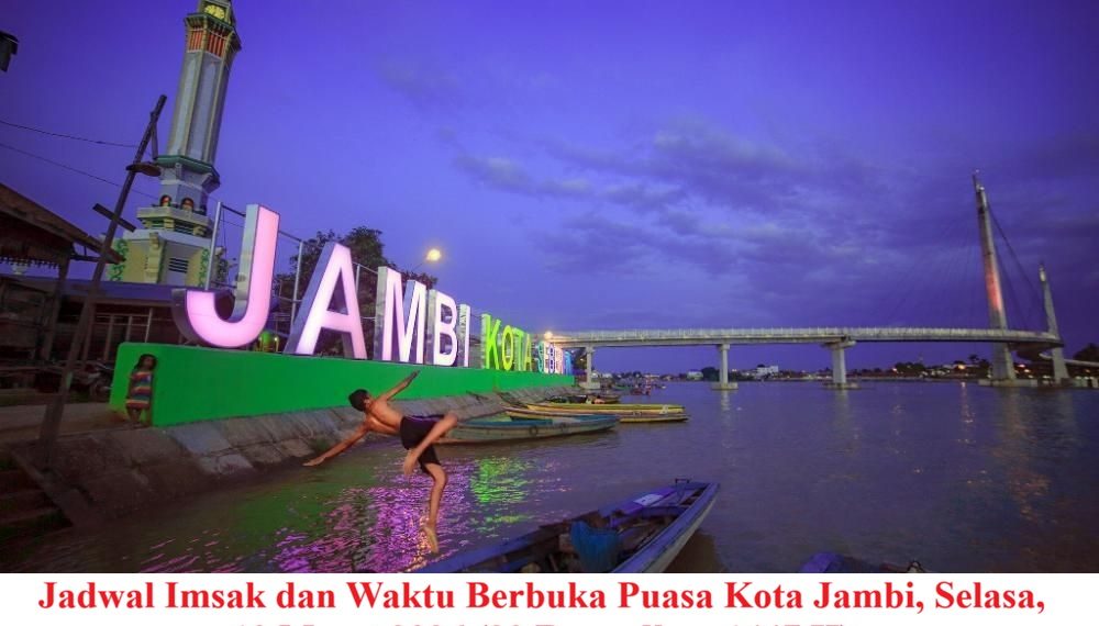 Jadwal Imsak dan Waktu Berbuka Puasa Kota Jambi, Selasa, 10 Maret 2026 (20 Ramadhan 1447 H)