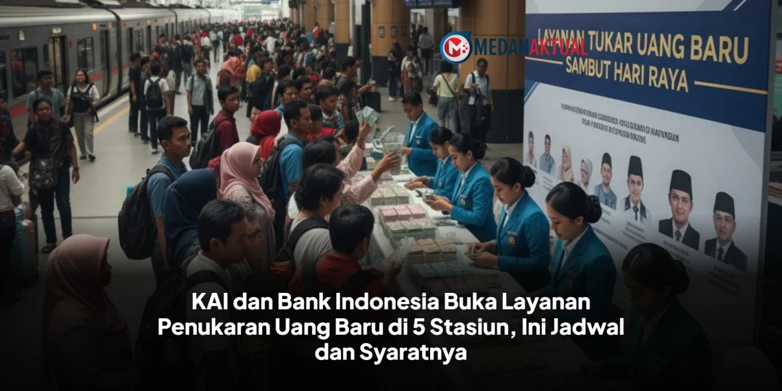 KAI dan Bank Indonesia Buka Layanan Penukaran Uang Baru di 5 Stasiun, Ini Jadwal dan Syaratnya