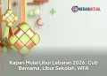 Kapan Mulai Libur Lebaran 2026: Cuti Bersama, Libur Sekolah, WFA