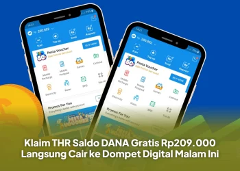 Klaim THR Saldo DANA Gratis Rp209.000 Langsung Cair ke Dompet Digital Malam Ini