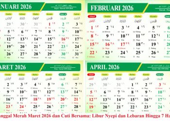 Tanggal Merah Maret 2026 dan Cuti Bersama: Libur Nyepi dan Lebaran Hingga 7 Hari