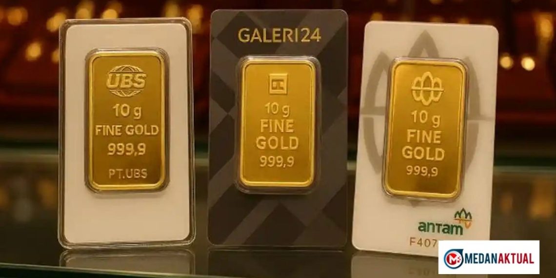 Harga Emas di Pegadaian Hari ini 1 Maret 2026, Antam Melejit-UBS & Galeri24 Masih Stabil