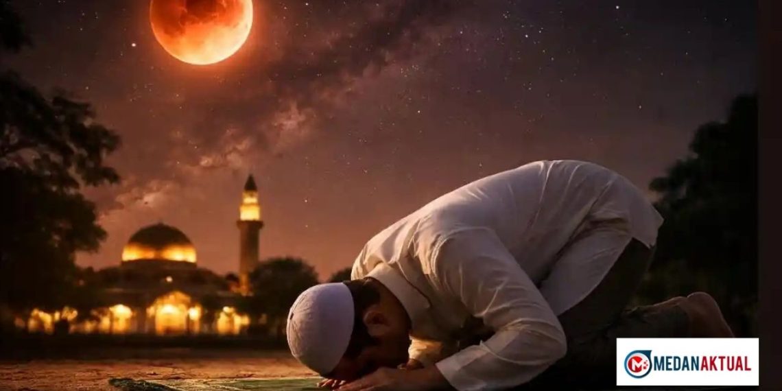 Lengkap! Niat & Tata Cara Sholat Gerhana Bulan Total 3 Maret 2026