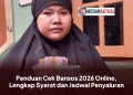 Panduan Cek Bansos 2026 Online, Lengkap Syarat dan Jadwal Penyaluran