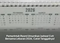 Pemerintah Resmi Umumkan Jadwal Cuti Bersama Lebaran 2026, Catat Tanggalnya!