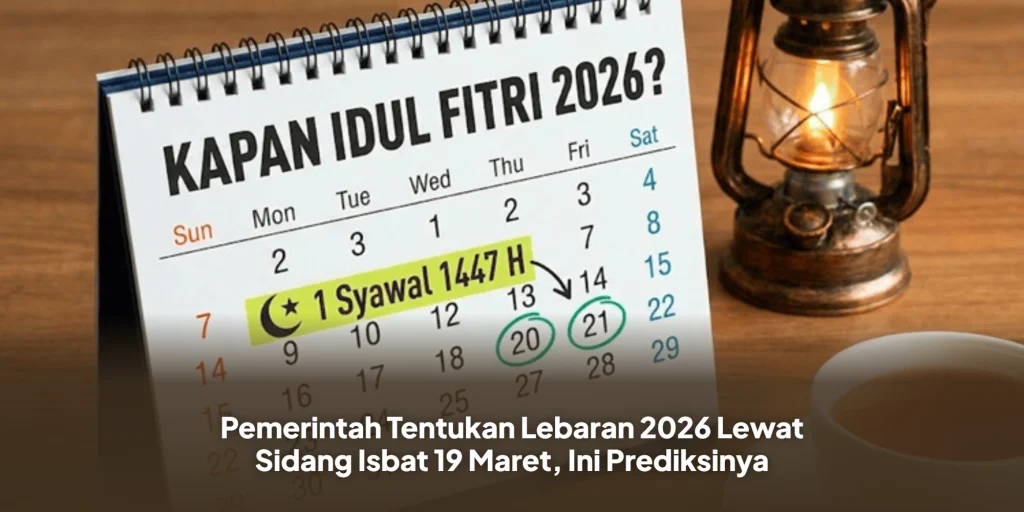 Pemerintah Tentukan Lebaran 2026 Lewat Sidang Isbat 19 Maret, Ini Prediksinya