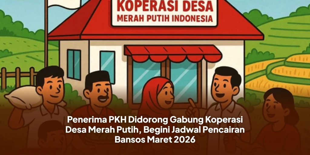 Penerima PKH Didorong Gabung Koperasi Desa Merah Putih, Begini Jadwal Pencairan Bansos Maret 2026
