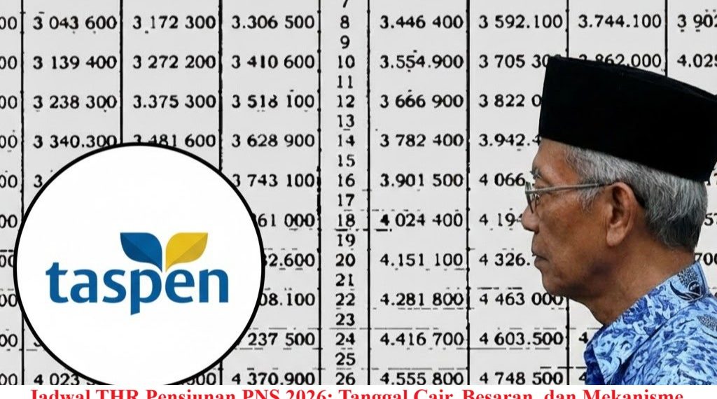 Jadwal THR Pensiunan PNS 2026: Tanggal Cair, Besaran, dan Mekanisme Pencairan