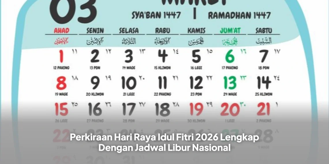 Perkiraan Hari Raya Idul Fitri 2026 Lengkap Dengan Jadwal Libur Nasional