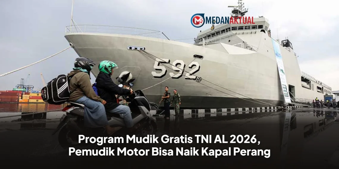 Program Mudik Gratis TNI AL 2026, Pemudik Motor Bisa Naik Kapal Perang
